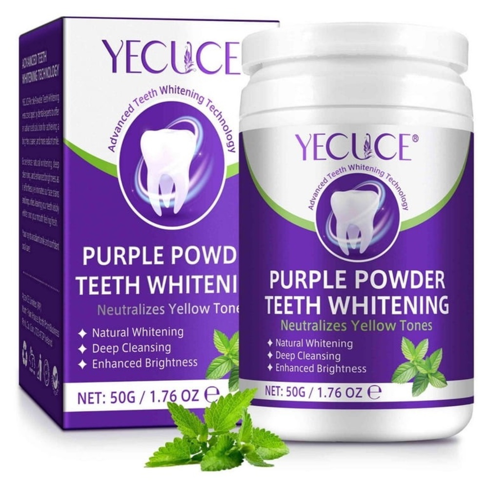 NIB Yecuce Purple Teeth Whitening Powder
